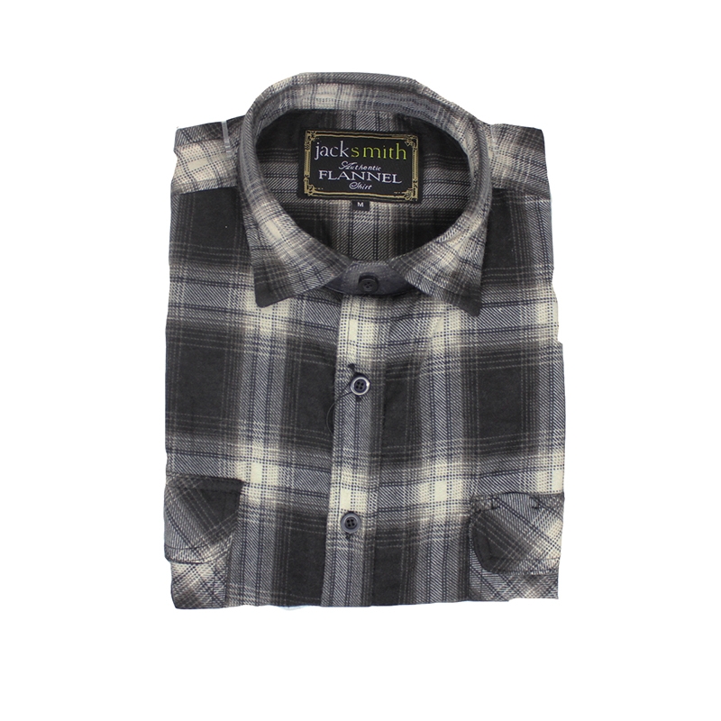 Half Button Pure Cotton Flannelette Shirt by JACKSMITH - Picture 5 of 12