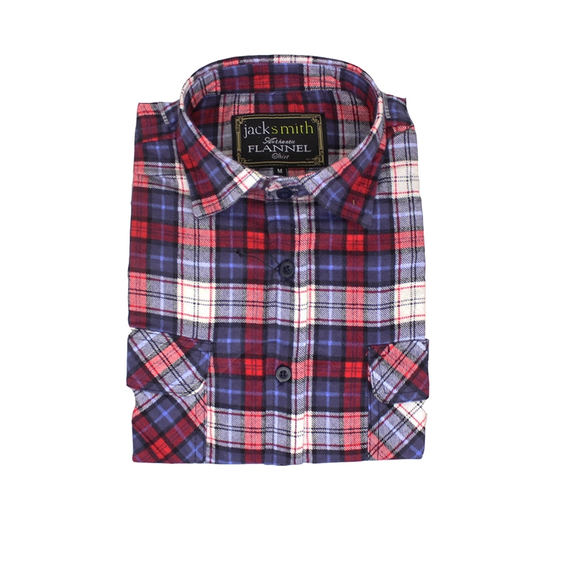 Half Button Pure Cotton Flannelette Shirt by JACKSMITH - Picture 8 of 12