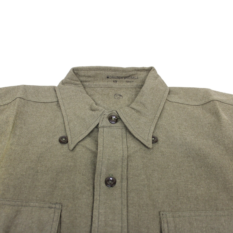 MILITARY SURPLUS Canadian Korean War Era Wool Flannel Shirt | eBay