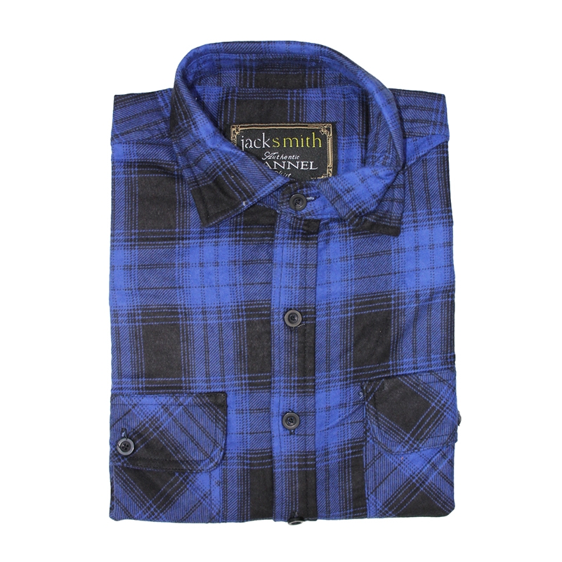 Half Button Pure Cotton Flannelette Shirt by JACKSMITH - Picture 6 of 12