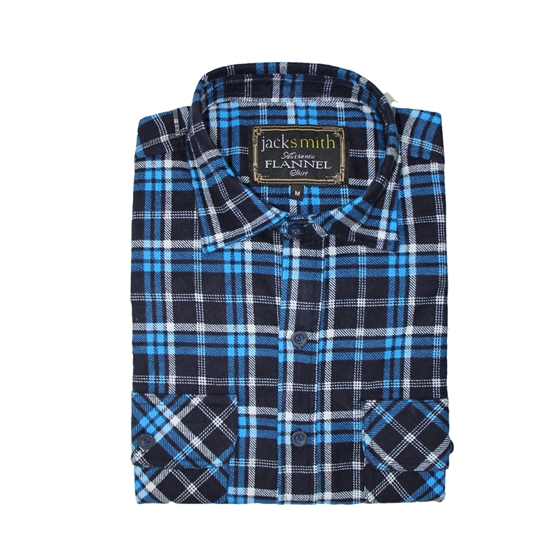 Half Button Pure Cotton Flannelette Shirt by JACKSMITH - Picture 12 of 12
